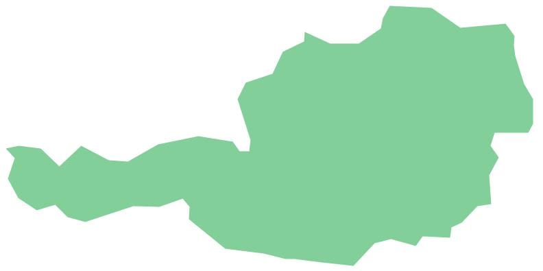 oostenrijk vector kaart