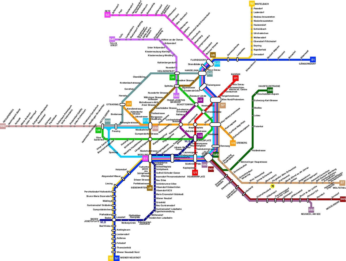 oostenrijk metro kaart