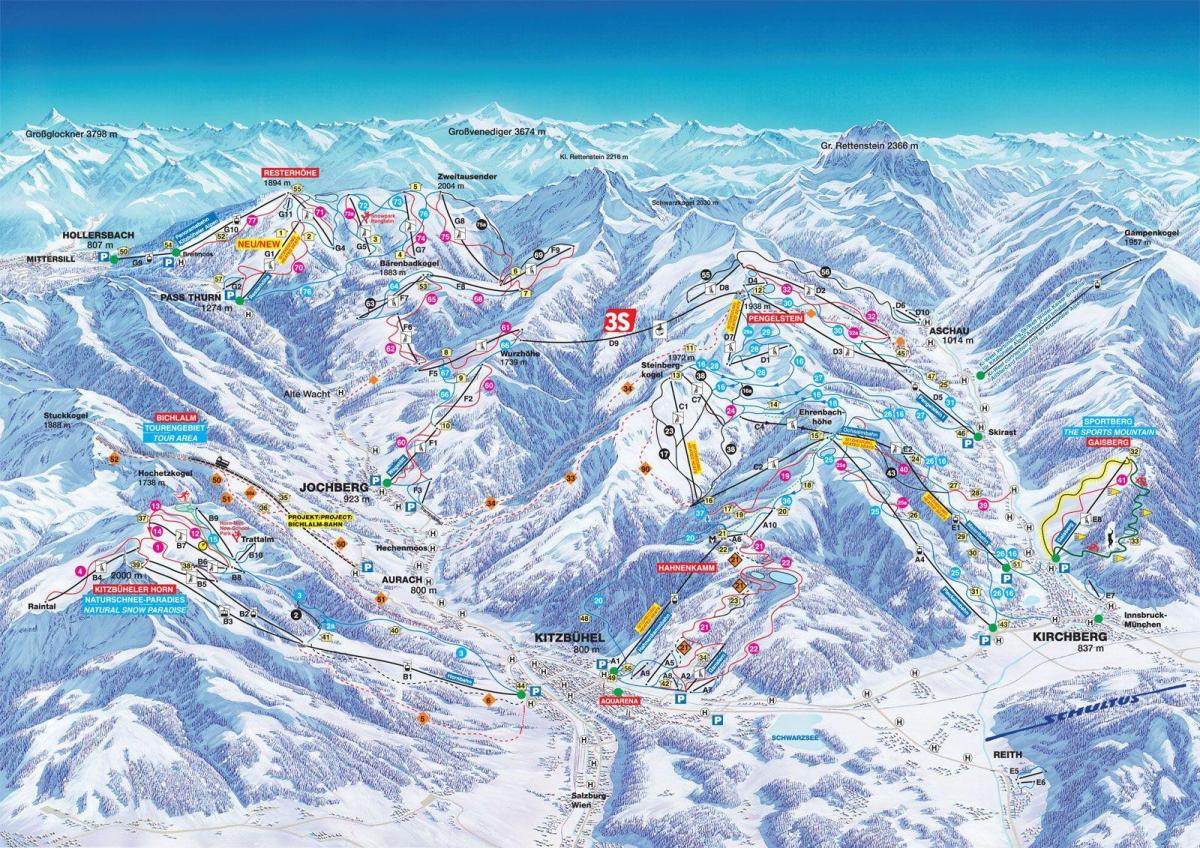 oostenrijk ski kaart