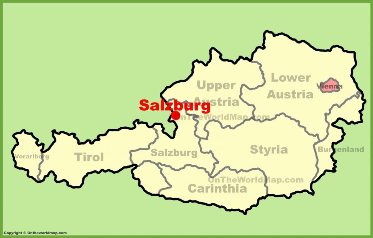 oostenrijk salzburg kaart