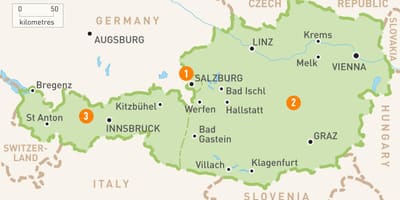 Kaart van bregenz oostenrijk