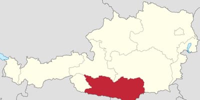 Kaart van austria karnten 