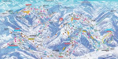 Oostenrijk ski kaart