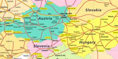 Oostenrijk spoor kaart
