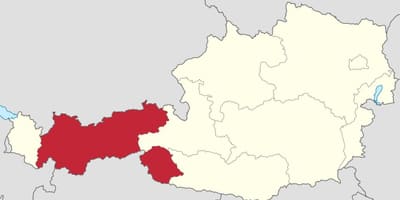 Oostenrijk tirol kaart