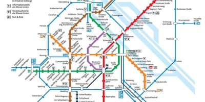 Wenen oostenrijk metro kaart